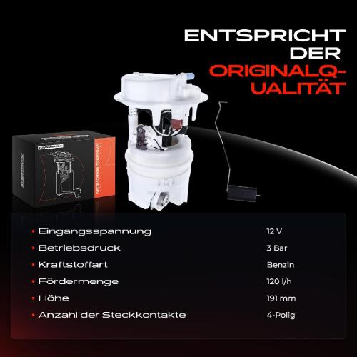 1x Kraftstoffpumpe für Peugeot 206 Schrägheck 2A/C 206 Stufenheck 206 SW 2E/K 1.1L 1.4L 1.6L 2.0L 2000-2012 Bild 1x Kraftstoffpumpe für Peugeot 206 Schrägheck 2A/C 206 Stufenheck 206 SW 2E/K 1.1L 1.4L 1.6L 2.0L 2000-2012