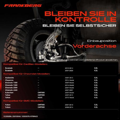 2x Koppelstange Vorderachse für Cadillac Escalade Chevrolet Avalanche Cheyenne Crew Cab Pick-up Bild 2x Koppelstange Vorderachse für Cadillac Escalade Chevrolet Avalanche Cheyenne Crew Cab Pick-up