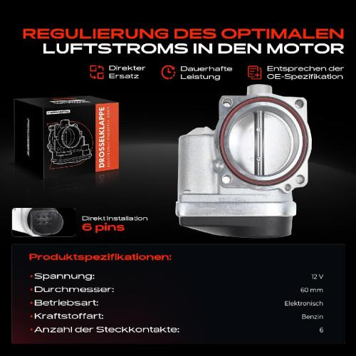 1x Drosselklappe Drosselklappenstutzen für BMW 1er E87 3er E90 3er Compact/Touring E46 2000-2012 Bild 1x Drosselklappe Drosselklappenstutzen für BMW 1er E87 3er E90 3er Compact/Touring E46 2000-2012