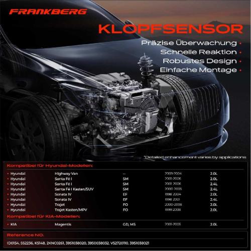 1x Klopfsensor Klopfgeber für Hyundai Santa Fé I Sonata IV Trajet KIA Magentis Bild 1x Klopfsensor Klopfgeber für Hyundai Santa Fé I Sonata IV Trajet KIA Magentis