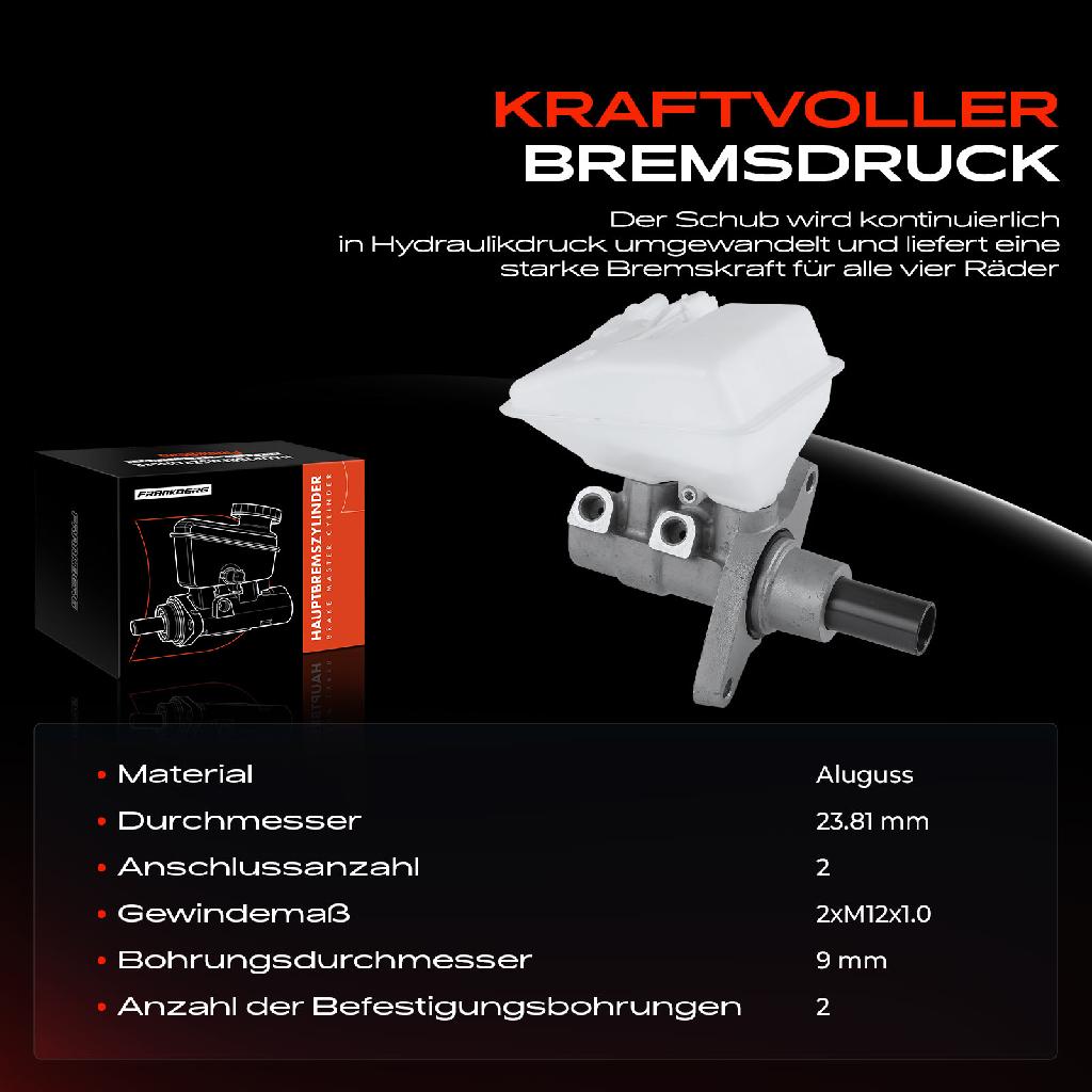 1x Hauptbremszylinder Bremszylinder für Citroën C4 UD DS KF Peugeot 3008 5008 0E 0U