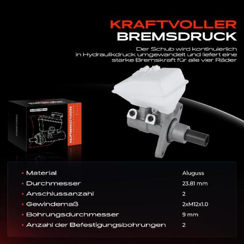 1x Hauptbremszylinder Bremszylinder für Citroën C4 UD DS KF Peugeot 3008 5008 0E 0U Bild 1x Hauptbremszylinder Bremszylinder für Citroën C4 UD DS KF Peugeot 3008 5008 0E 0U