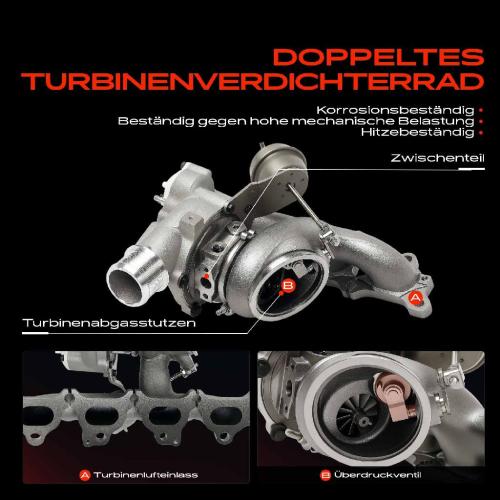 Frankberg 1x Turbolader Abgaskrümmer Einheit für Opel Astra H Caravan GTC Twintop J Stufenheck Corsa D Insignia A Saab Bild Frankberg 1x Turbolader Abgaskrümmer Einheit für Opel Astra H Caravan GTC Twintop J Stufenheck Corsa D Insignia A Saab