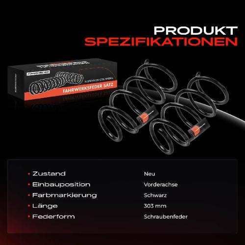 Frankberg 2x Fahrwerksfeder Vorderachse für MINI Mini Countryman R60 1.6L 2.0L 2010-2016 Bild Frankberg 2x Fahrwerksfeder Vorderachse für MINI Mini Countryman R60 1.6L 2.0L 2010-2016
