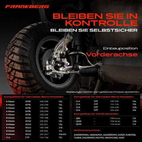 2x Spurstange Vorderachse für Infiniti Q30 QX30 Mercedes-Benz A-Klasse W176 W242 W246 C117 X117 X156 Bild 2x Spurstange Vorderachse für Infiniti Q30 QX30 Mercedes-Benz A-Klasse W176 W242 W246 C117 X117 X156