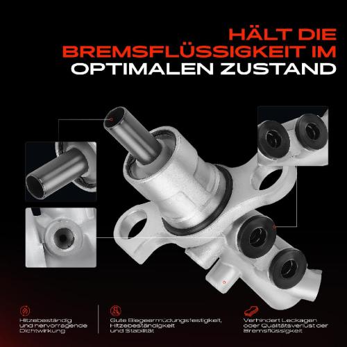 1x Hauptbremszylinder Bremszylinder für Opel Vectra C Z02 Signum Z03 Saab 9-3 YS3F Bild 1x Hauptbremszylinder Bremszylinder für Opel Vectra C Z02 Signum Z03 Saab 9-3 YS3F