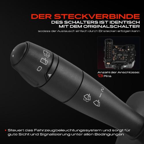 1x Kombischalter Lenkstockschalter für Renault Kangoo KC0/1 Megane I BA0/1 DA0/1 KA0/1 Bild 1x Kombischalter Lenkstockschalter für Renault Kangoo KC0/1 Megane I BA0/1 DA0/1 KA0/1