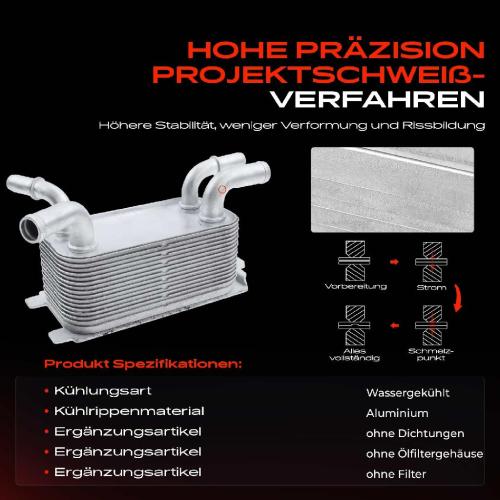 Frankberg 1x Ölkühler Motoröl für Volvo C30 533 S40 II 544 V50 MW Ford Focus II T5 D5 2.4L 2.5L Bild Frankberg 1x Ölkühler Motoröl für Volvo C30 533 S40 II 544 V50 MW Ford Focus II T5 D5 2.4L 2.5L