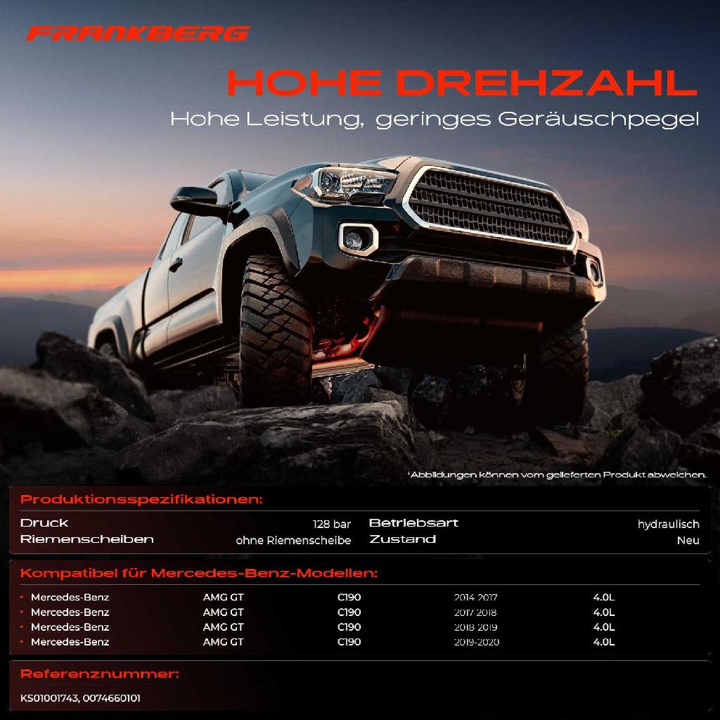 1x Servopumpe hydraulisch für Mercedes-Benz AMG GT C190 2014-2020