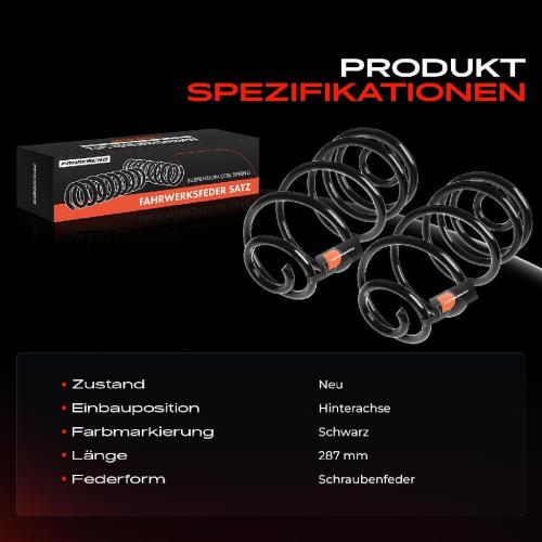 Frankberg 2x Fahrwerksfeder Hinterachse für Opel Astra H A04 Astra H GTC Astra H Stufenheck 2004-2014 Bild Frankberg 2x Fahrwerksfeder Hinterachse für Opel Astra H A04 Astra H GTC Astra H Stufenheck 2004-2014