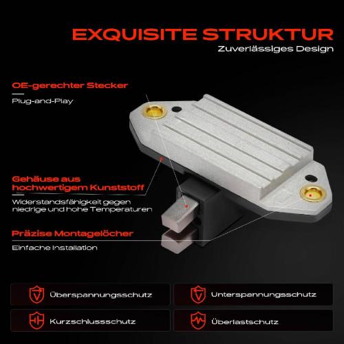 1x Lichtmaschinenregler Generatorregler für Lada Nova 1200-1600 Samara Toscana Bild 1x Lichtmaschinenregler Generatorregler für Lada Nova 1200-1600 Samara Toscana