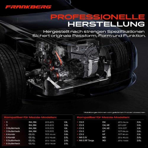 1x Spannrolle Riemenspanner für Mazda 3 6 CX-3 CX-5 MX-5 IV RF Targa 1.5L 2.0L 2.5L Bild 1x Spannrolle Riemenspanner für Mazda 3 6 CX-3 CX-5 MX-5 IV RF Targa 1.5L 2.0L 2.5L