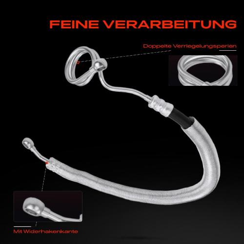 1x Servolenkung Schlauch für Audi A4 8E2 B6 A4 Avant 8E5 B6 1.9L 2000-2004 Bild 1x Servolenkung Schlauch für Audi A4 8E2 B6 A4 Avant 8E5 B6 1.9L 2000-2004