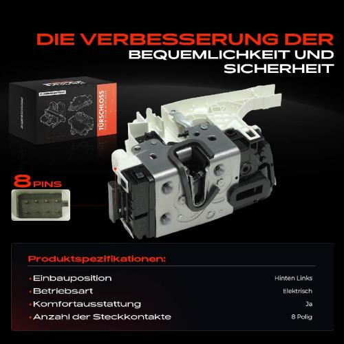 1x Türschloss Hinten Links für Mercedes-Benz Sprinter 3,5-T Bus Kasten B906 Sprinter 4,6-T Bild 1x Türschloss Hinten Links für Mercedes-Benz Sprinter 3,5-T Bus Kasten B906 Sprinter 4,6-T