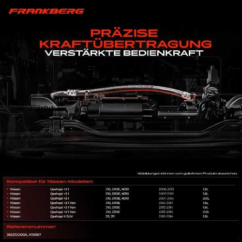 1x Seilzug Feststellbremse Hinterachse links für Nissan Qashqai I J10 JJ10E NJ10 J11 Bild 1x Seilzug Feststellbremse Hinterachse links für Nissan Qashqai I J10 JJ10E NJ10 J11