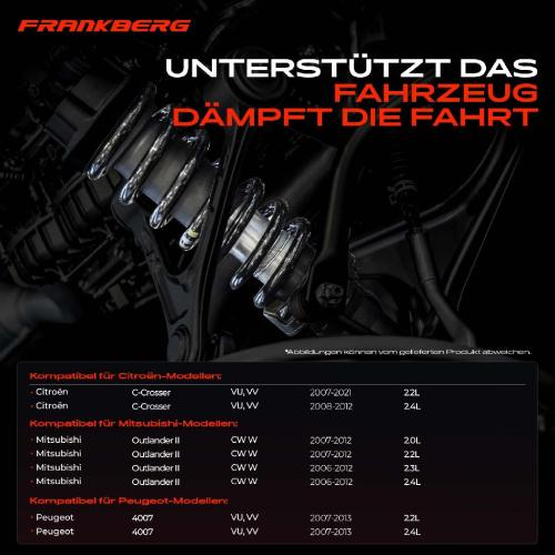 2x Fahrwerksfeder Hinterachse für Citroën C-Crosser Peugeot 4007 Mitsubishi Bild 2x Fahrwerksfeder Hinterachse für Citroën C-Crosser Peugeot 4007 Mitsubishi