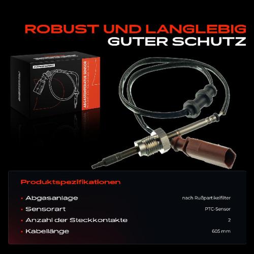 Frankberg 1x Abgastemperatursensor für VW Passat Variant CC 3C2 3C5 357 2.0L Bild Frankberg 1x Abgastemperatursensor für VW Passat Variant CC 3C2 3C5 357 2.0L