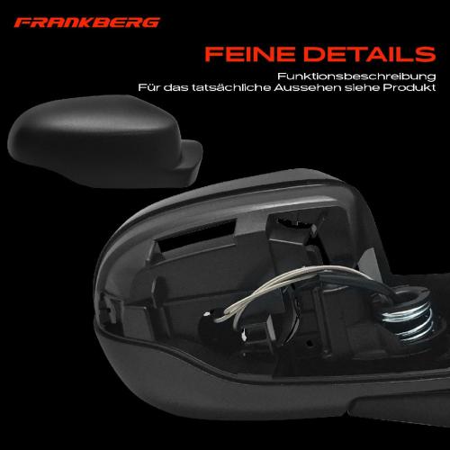 Frankberg 1x Außenspiegel Rechts für Renault Clio III BR0/1 CR0/1 Grandtour KR0/1 2005-2009 Bild Frankberg 1x Außenspiegel Rechts für Renault Clio III BR0/1 CR0/1 Grandtour KR0/1 2005-2009
