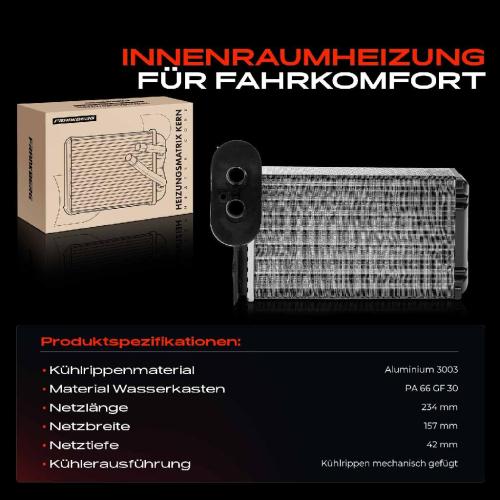 1x Wärmetauscher Innenraumheizung für VW Golf II III Polo Audi A3 Seat Ibiza Skoda Bild 1x Wärmetauscher Innenraumheizung für VW Golf II III Polo Audi A3 Seat Ibiza Skoda