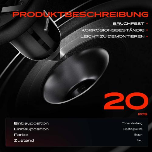 Frankberg 20x Befestigungsclips Türverkleidung Einstiegsleiste für BMW E90 E91 F30 F80 E81 E87 F20 F21 E60 Bild Frankberg 20x Befestigungsclips Türverkleidung Einstiegsleiste für BMW E90 E91 F30 F80 E81 E87 F20 F21 E60