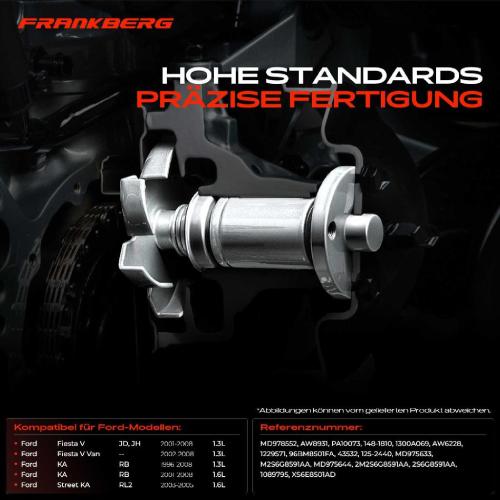 Frankberg 1x Wasserpumpe Kühlwasserpumpe für Ford Fiesta V JD JH KA RB Street KA RL2 1.3L 1.6L Bild Frankberg 1x Wasserpumpe Kühlwasserpumpe für Ford Fiesta V JD JH KA RB Street KA RL2 1.3L 1.6L