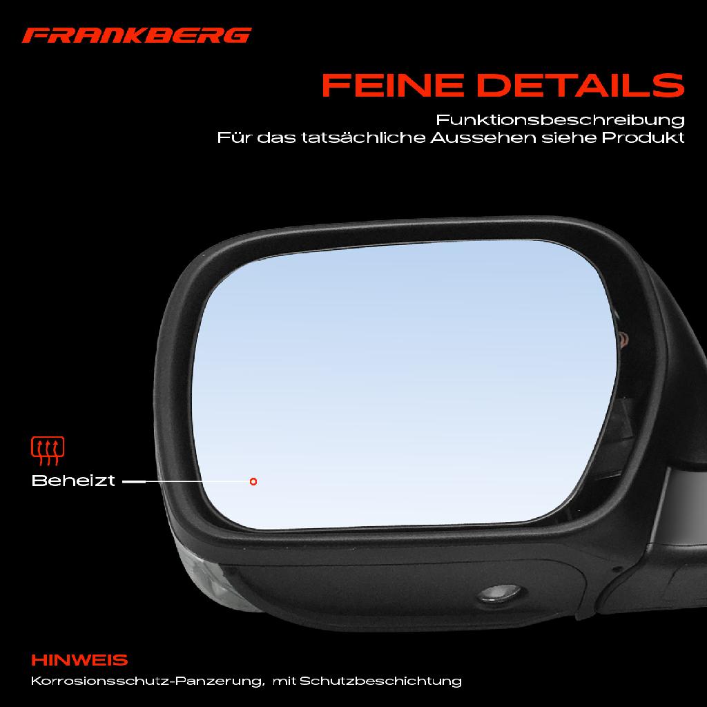 1x Außenspiegel Links für Mitsubishi Pajero IV V8W V9W 3.2L 3.8L Bj ab 2006