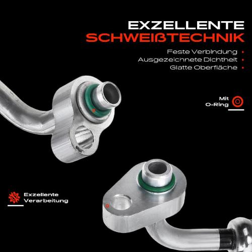 1x Hochdruckleitung Klimaanlage für Ford Focus C-Max Focus II DA DP DB 1.4L 1.6L Bild 1x Hochdruckleitung Klimaanlage für Ford Focus C-Max Focus II DA DP DB 1.4L 1.6L