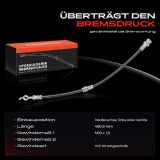 1x Bremsschlauch Bremsschläuche Vorderachse Links oder Rechts für KIA Rio Schrägheck Stufenheck DC