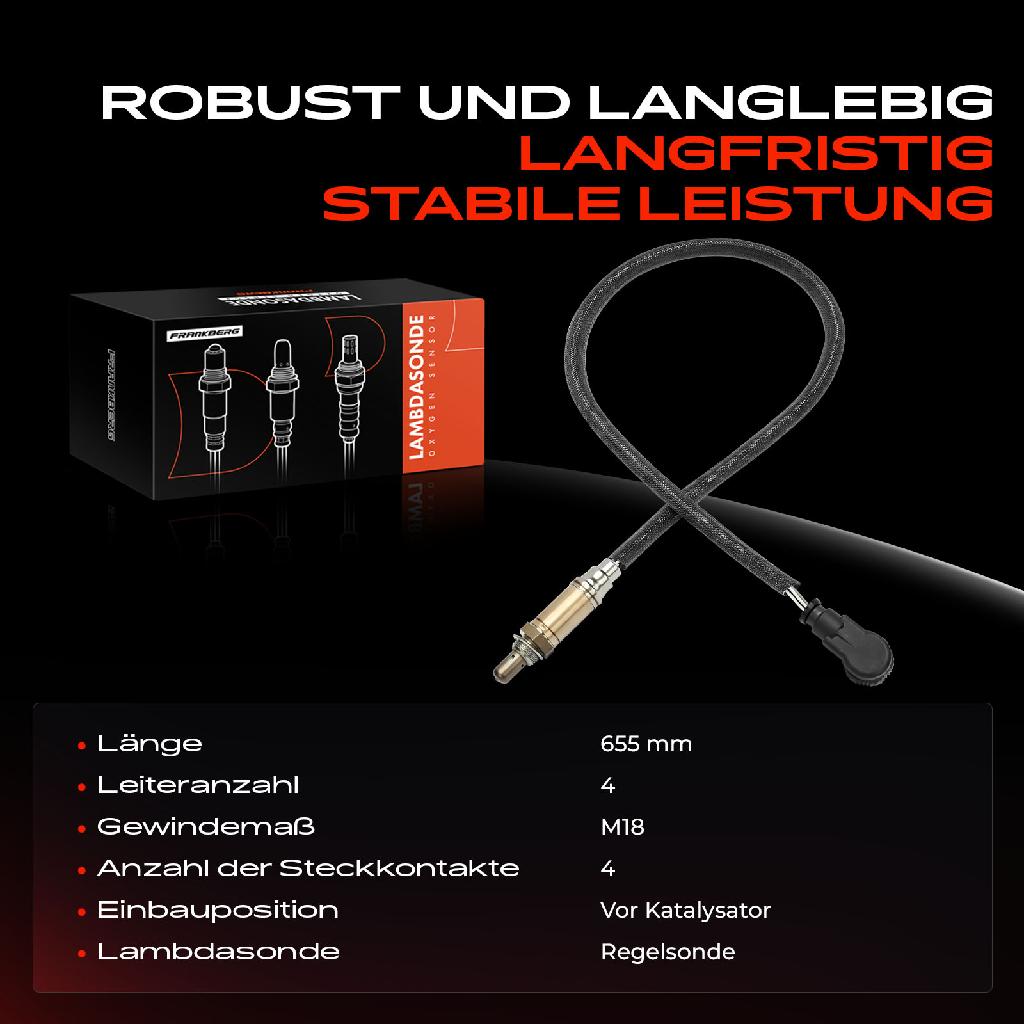 1x Lambdasonde Regelsonde Vor Katalysator für Mercedes-Benz S-Klasse W140 E-Klasse W124