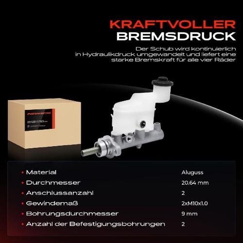 1x Hauptbremszylinder Bremszylinder für Toyota Hilux VII Pick-up N1 N2 N3 2007-2015 Bild 1x Hauptbremszylinder Bremszylinder für Toyota Hilux VII Pick-up N1 N2 N3 2007-2015