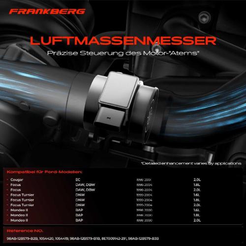 1x Luftmassenmesser für Ford Cougar Focus Stufenheck Turnier Mondeo II II II Tourneo Connect Transit Bild 1x Luftmassenmesser für Ford Cougar Focus Stufenheck Turnier Mondeo II II II Tourneo Connect Transit