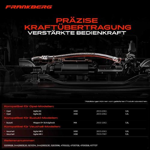 1x Seilzug Feststellbremse Hinterachse links für Opel Agila Suzuki Wagon R Vauxhall H00 Bild 1x Seilzug Feststellbremse Hinterachse links für Opel Agila Suzuki Wagon R Vauxhall H00