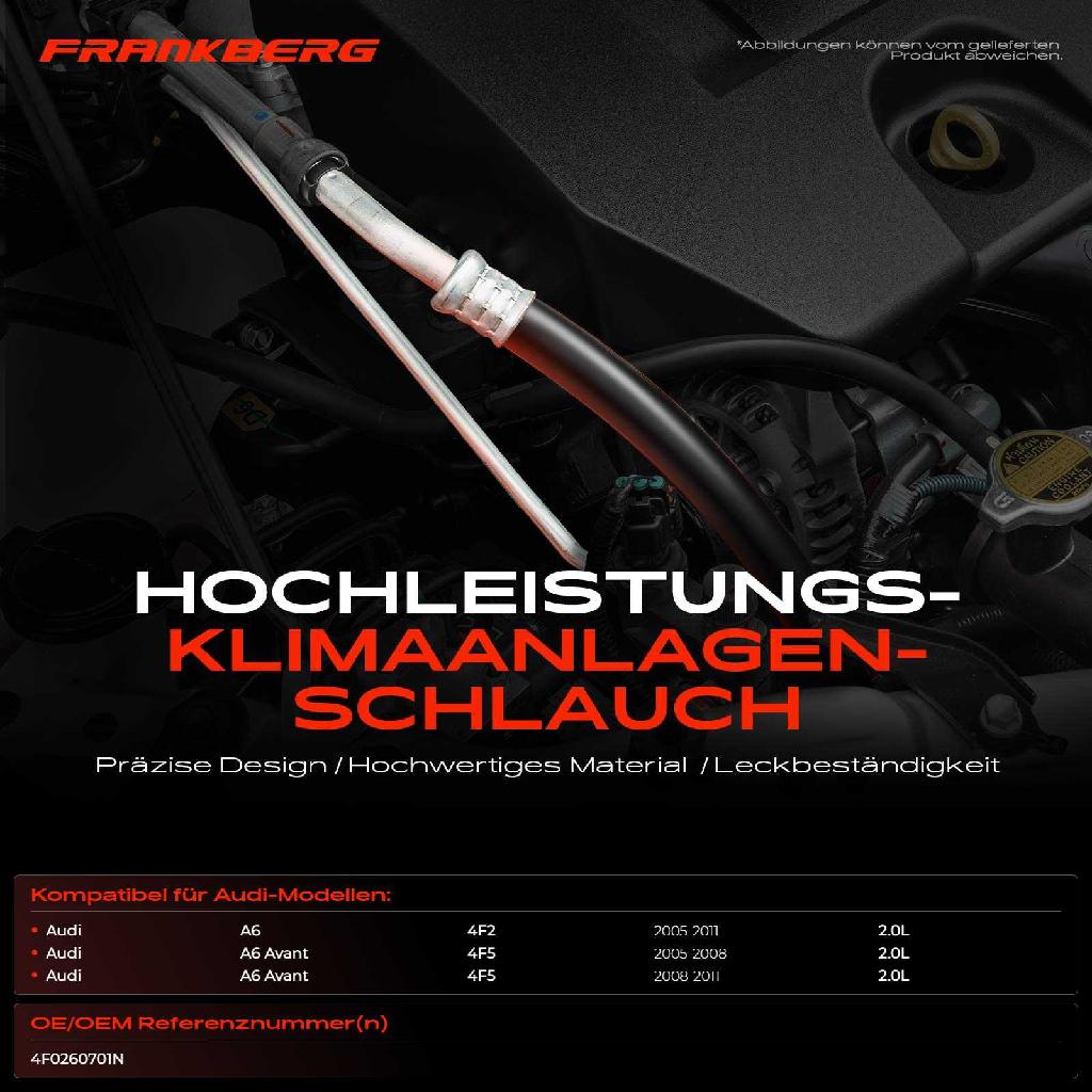 1x Hochdruckleitung Klimaanlage für Audi A6 4F2 Avant 4F5 2.0L 2005-2011