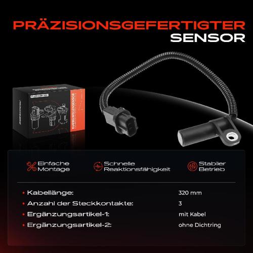 1x Kurbelwellensensor Impulsgeber für Jeep Cherokee XJ MJ Grand Cherokee I ZG ZJ Bild 1x Kurbelwellensensor Impulsgeber für Jeep Cherokee XJ MJ Grand Cherokee I ZG ZJ