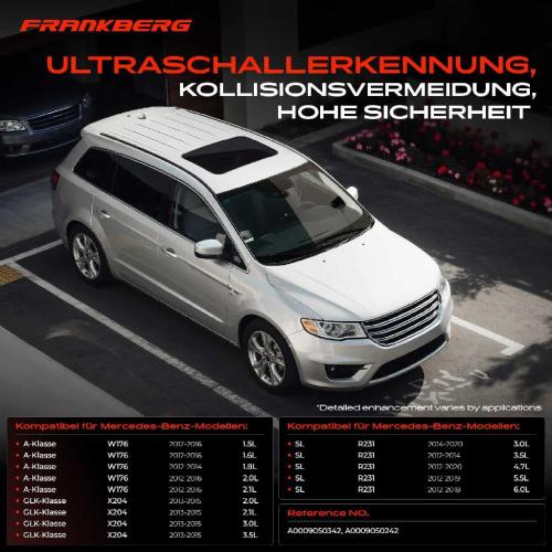 4x Parksensor PDC Sensor Vorne und Hinten für Mercedes-Benz A B-Klasse W176 W246 GLK X204 SL Bild 4x Parksensor PDC Sensor Vorne und Hinten für Mercedes-Benz A B-Klasse W176 W246 GLK X204 SL