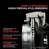 2x Bremsscheiben Hinterachse für BMW X5 E53 4.4L 4.6L 4.8L 2001-2006