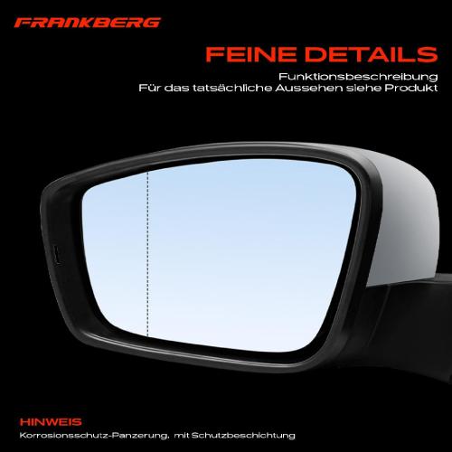 Frankberg 1x Außenspiegel Links für VW UP! Seat Mii Skoda Citigo KE1 KF1 NF1 12 BL1 BL2 BL3 Bild Frankberg 1x Außenspiegel Links für VW UP! Seat Mii Skoda Citigo KE1 KF1 NF1 12 BL1 BL2 BL3