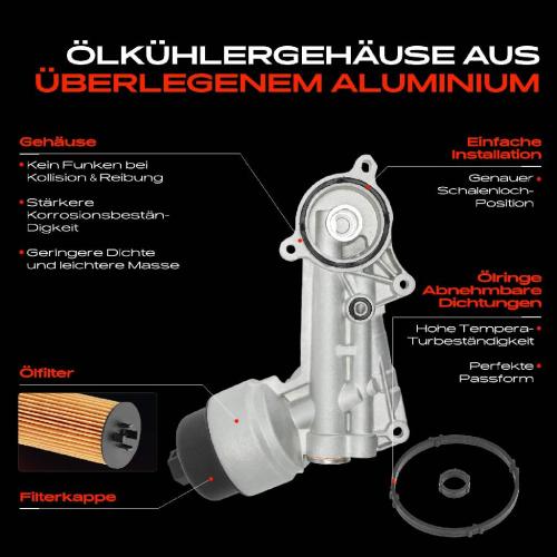 1x Ölfiltergehäuse für Peugeot 206 CC SW 207 301 306 Break 1.6L Bild 1x Ölfiltergehäuse für Peugeot 206 CC SW 207 301 306 Break 1.6L