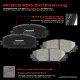 4x Bremsbeläge Vorderachse für Lexus CT ZWA10 Toyota Prius Plus W4 1.8L 2010-2025