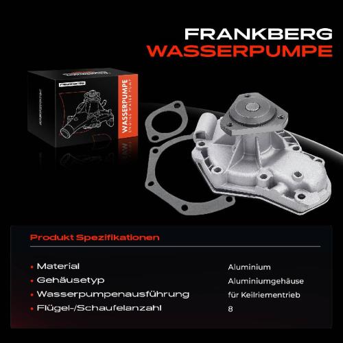 Frankberg 1x Wasserpumpe K hlwasserpumpe f r Renault 21 B48 K48 L48 25 B29 Trafic 2.0L-2.2L Bild Frankberg 1x Wasserpumpe K hlwasserpumpe f r Renault 21 B48 K48 L48 25 B29 Trafic 2.0L-2.2L