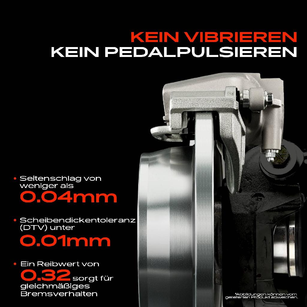 2x Bremsscheiben Vorderachse für FORD USA Edge Mazda CX-7 CX-9 3.5L 2.2L 2.3L 3.7L Bj ab 2006