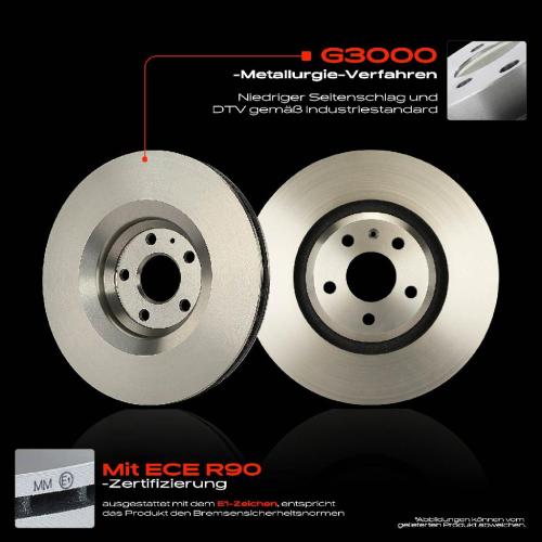 2x Bremsscheiben Vorderachse für Audi TT 8J3 TT Roadster 8J9 1.8L 2.0L 2.5L 3.2L 2006-2014 Bild 2x Bremsscheiben Vorderachse für Audi TT 8J3 TT Roadster 8J9 1.8L 2.0L 2.5L 3.2L 2006-2014