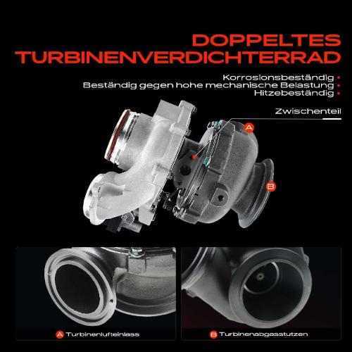 1x Abgasturbolader für BMW F33 F83 F32 F82 F36 F10 F07 F11 F01 F02 F03 F04 F25 F26 E70 F15 F85 F16 F86 Bild 1x Abgasturbolader für BMW F33 F83 F32 F82 F36 F10 F07 F11 F01 F02 F03 F04 F25 F26 E70 F15 F85 F16 F86