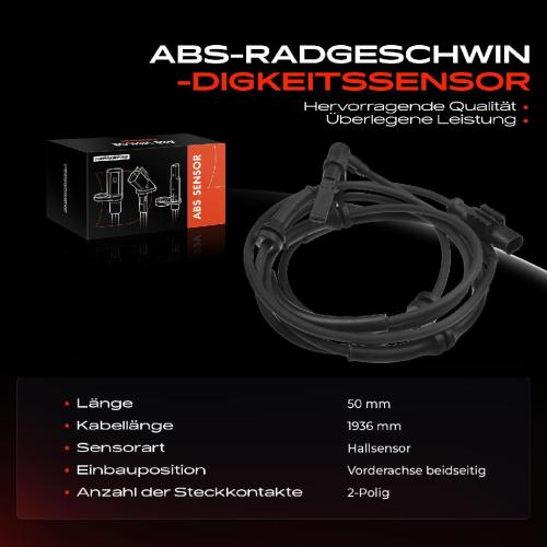 Frankberg 1x ABS Sensor Vorderachse rechts f r Alfa Romeo 147 Fiat Multipla 1.6L 1.9L 2.0L 1999-2010 Bild Frankberg 1x ABS Sensor Vorderachse rechts f r Alfa Romeo 147 Fiat Multipla 1.6L 1.9L 2.0L 1999-2010