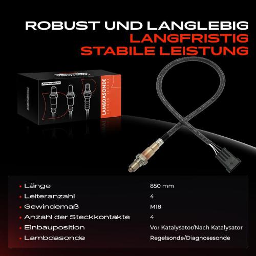1x Lambdasonde Regelsonde/Diagnosesonde Vor/Nach Katalysator für Alfa Romeo 147 156 166 GT GTV Fiat Lancia Bild 1x Lambdasonde Regelsonde/Diagnosesonde Vor/Nach Katalysator für Alfa Romeo 147 156 166 GT GTV Fiat Lancia