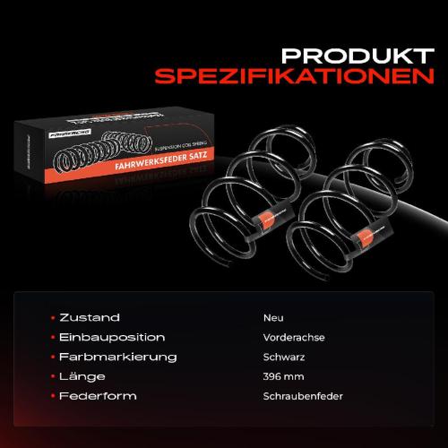 Frankberg 2x Fahrwerksfeder Vorderachse für BMW 7er E65 E66 E67 3.0L 3.6L 4.0L 4.4L 2001-2008 Bild Frankberg 2x Fahrwerksfeder Vorderachse für BMW 7er E65 E66 E67 3.0L 3.6L 4.0L 4.4L 2001-2008
