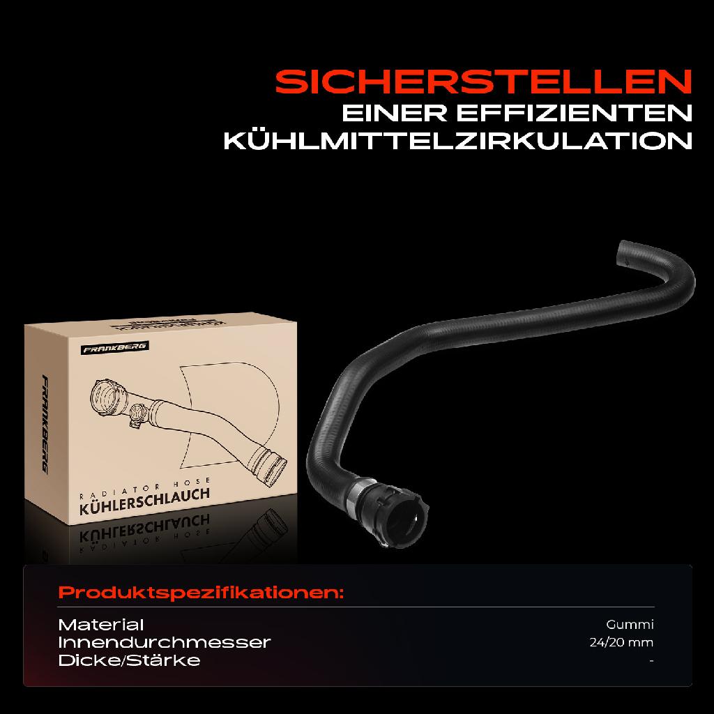 1x Kühlerschlauch Kühlwasserschlauch für BMW 3er E46 316i 318i 2000-2007 M43