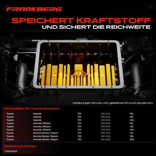 1x Kraftstofftank Kraftstoffbehälter für Toyota Avensis 1.6L-2.0L Bild 1x Kraftstofftank Kraftstoffbehälter für Toyota Avensis 1.6L-2.0L