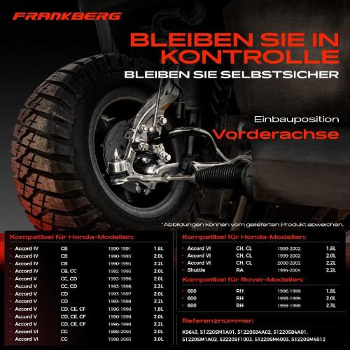 2x Traggelenk Vorderachse für Honda Accord IV Aerodeck Coupe V VI Hatchback Shuttle Rover 600 Bild 2x Traggelenk Vorderachse für Honda Accord IV Aerodeck Coupe V VI Hatchback Shuttle Rover 600