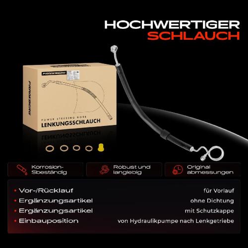 1x Servolenkung Schlauch für Audi A4 8EC B7 8ED Seat Exeo 3R2 Exeo ST 3R5 1.9L 2.0L Bild 1x Servolenkung Schlauch für Audi A4 8EC B7 8ED Seat Exeo 3R2 Exeo ST 3R5 1.9L 2.0L